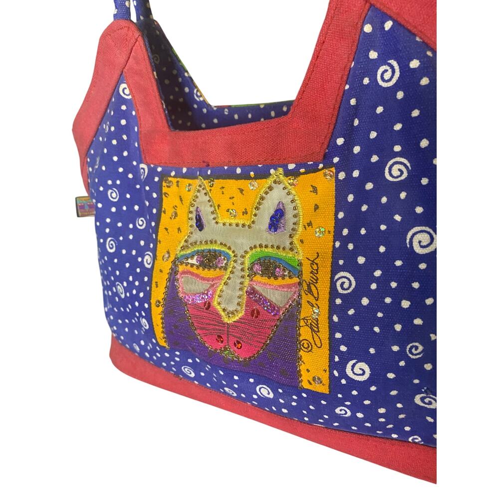 Vintage Laurel Burch Cat‎ Shoulder Bag Embroidered Embellished Sequin Retro
Y2K
